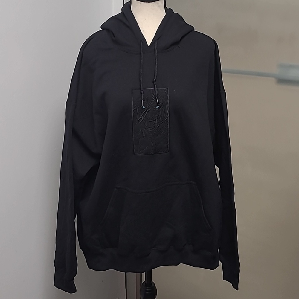 Gildan Size XL Black Monster Print Hoodie
